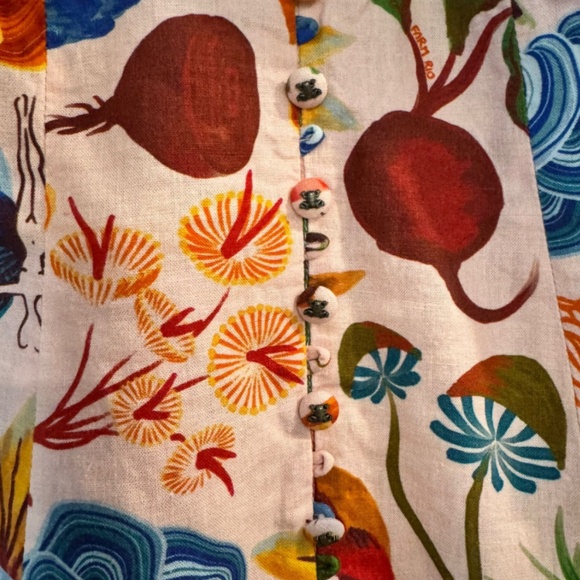 Beige Bright Farm Lenzing™ Ecovero™ Euroflax™ Maxi Dress - FARM RIO - Picture 4 of 4